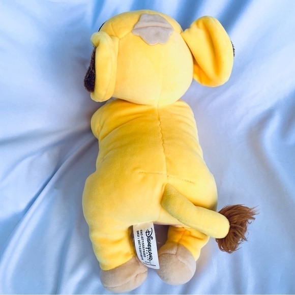 RARE -DISNEYLAND PARIS Stuffed Animal SIMBA Plush LION KING Length 12" Height 8" - Picture 9 of 13